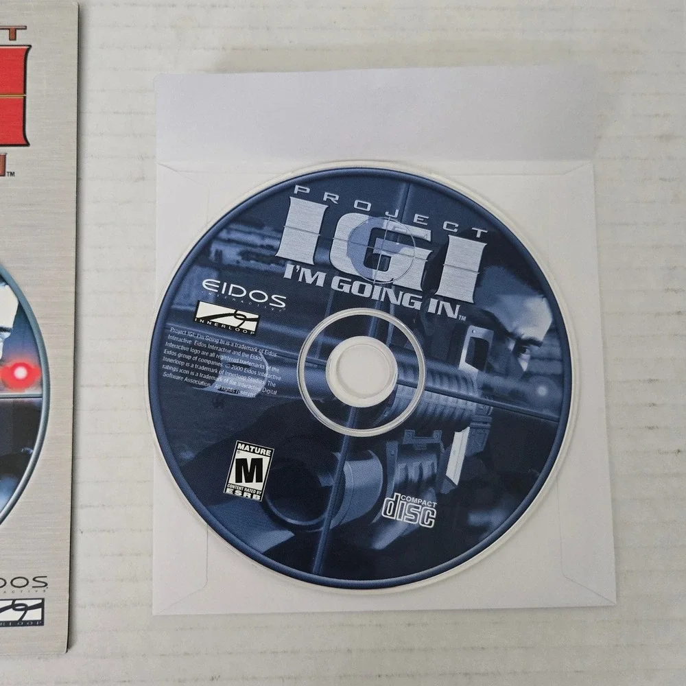 Project IGI Im Going In PC CD ROM 2000 Eidos Innerloop Tactical FPS Vintage Game